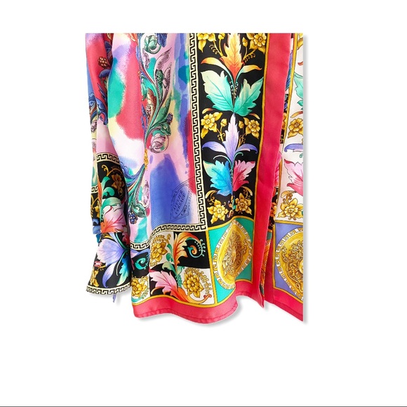 Gianni Versace Sz 42 XL Couture 1990s Silk Shirt - Picture 5 of 6